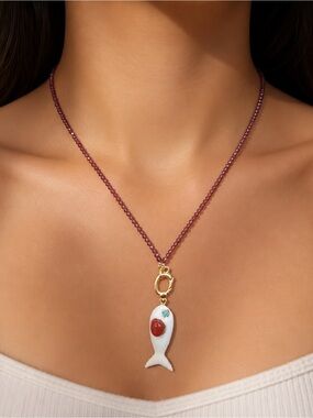 ADINA EDEN beaded Pendant